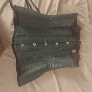 Isabella's Corsetry Standard Josephine Corset in Green Satin